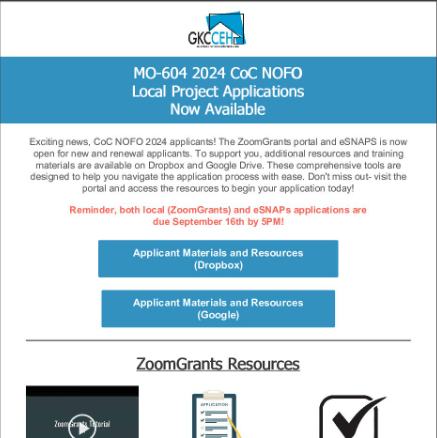 FY24 CoC NOFO Local Application Now Available